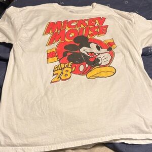 Mickey Mouse White Short Sleeve Tee